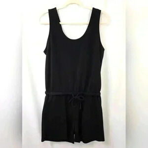 Gaiam Hudson Sleeveless tank Short Romper Black One Piece Size Large